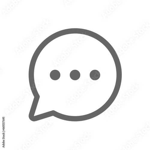 Comment icon symbol vector image. Illustration of the chat social media concept design image