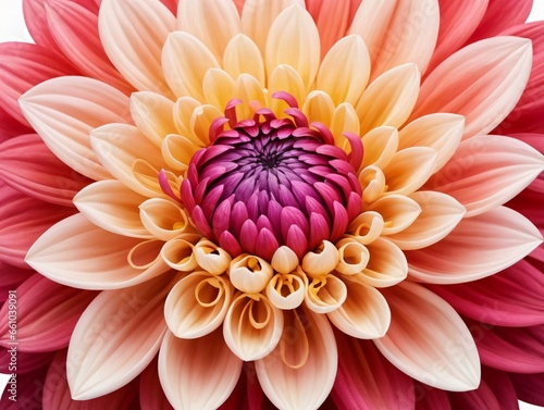 A Close Up Of A Dahl Flower