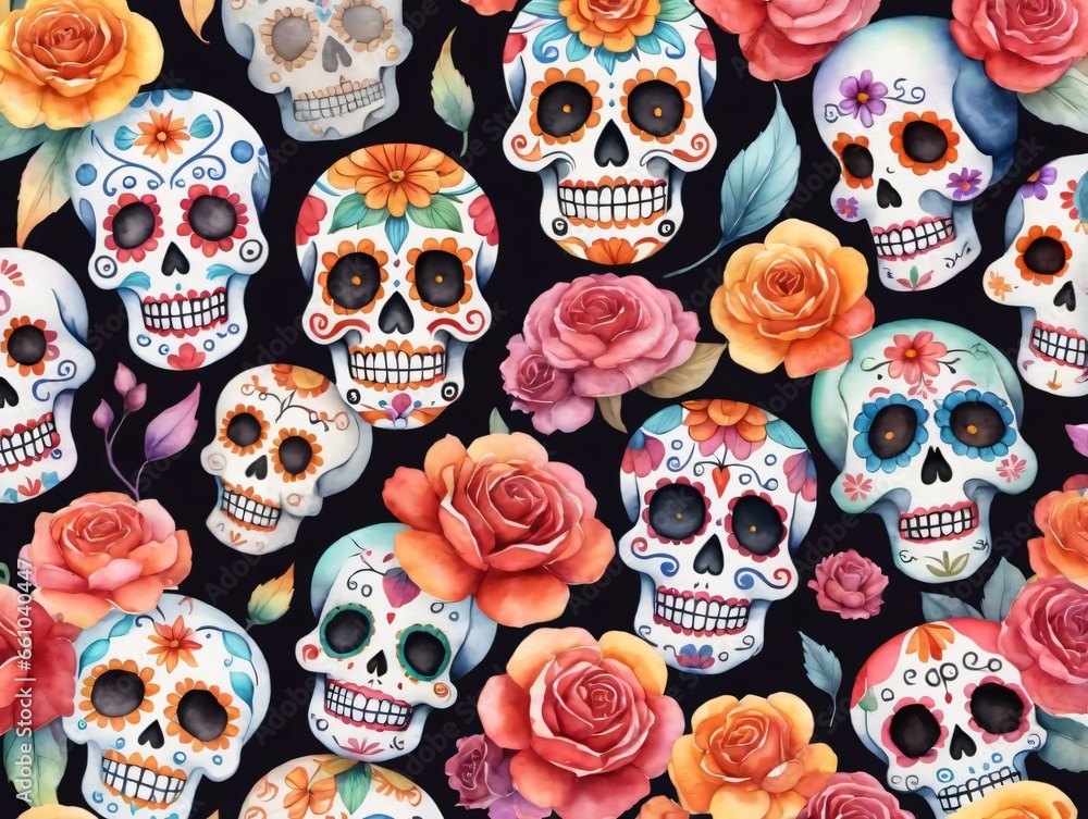 A Seam Of Skulls And Roses