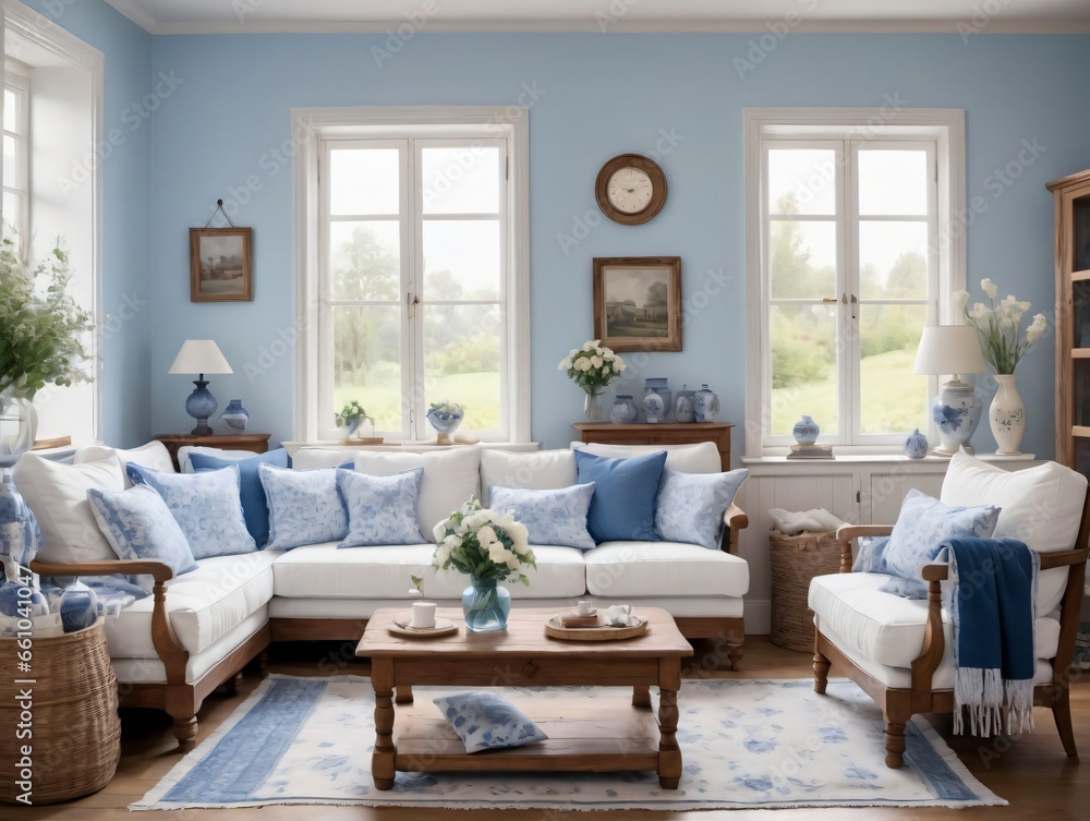 Fototapeta premium A White Couch