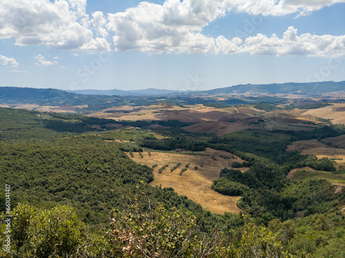 view from little chapel in tuscany near san vivaldo Santuario della pietrina