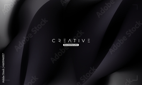 Abstract liquid gradient Background. Black and Gray Fluid Color Gradient. Design Template For ads, Banner, Poster, Cover, Web, Brochure, Wallpaper, and flyer. Vector.
