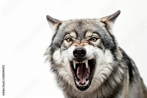 photo of a wolf opening its mouth © IOLA