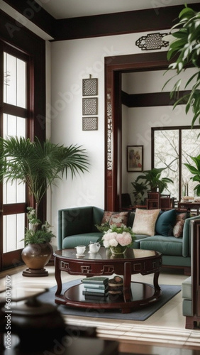asia japanese modern living room
