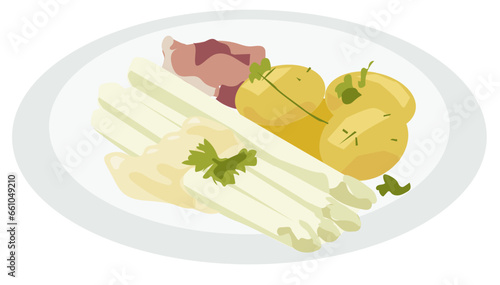 German Food and Snacks White Asparagus