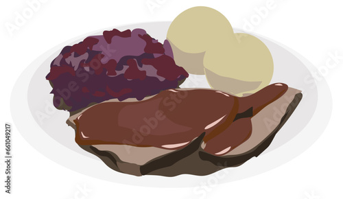 German Food and Snacks Sunday Roast