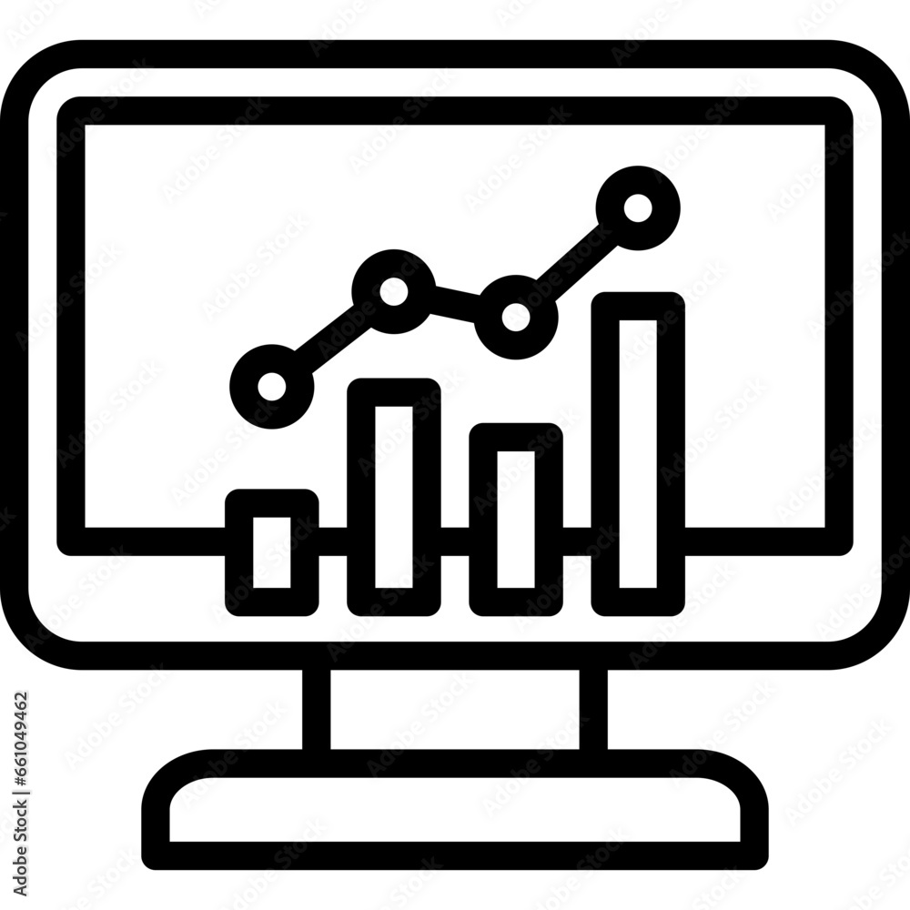 Analytics Outline Icon Analytics Outline Icon