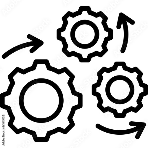Process Outline Icon