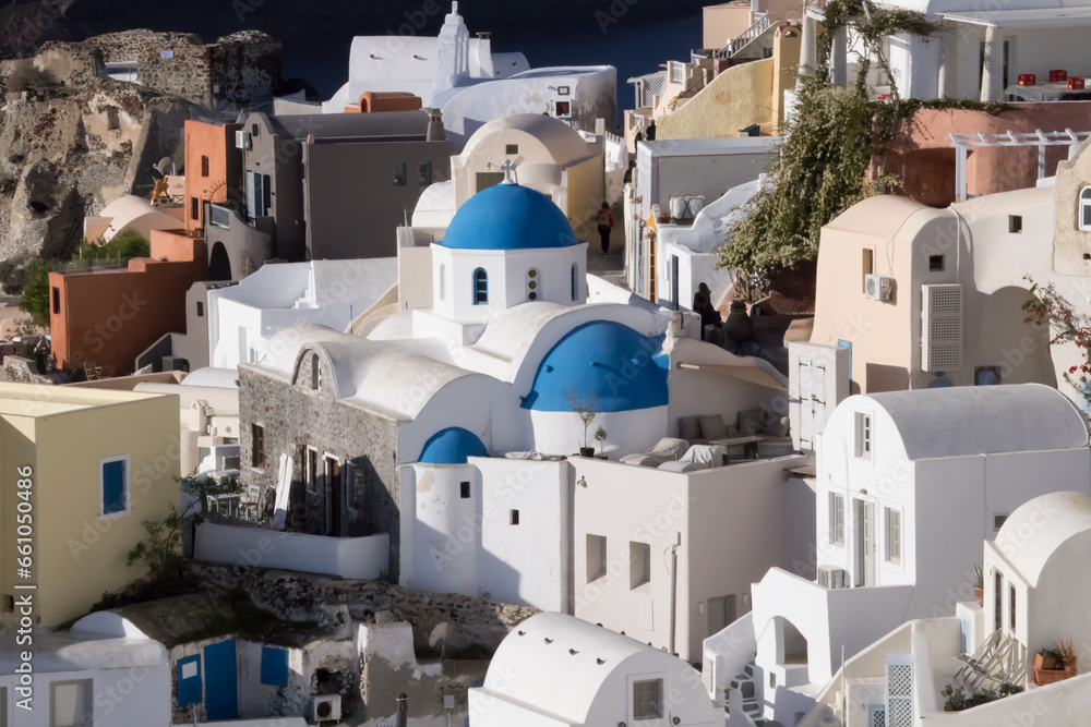 Fototapeta premium Greek Orthodox Church in Santorini, Greece