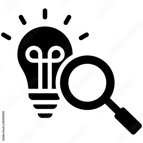 Research Glyph Icon