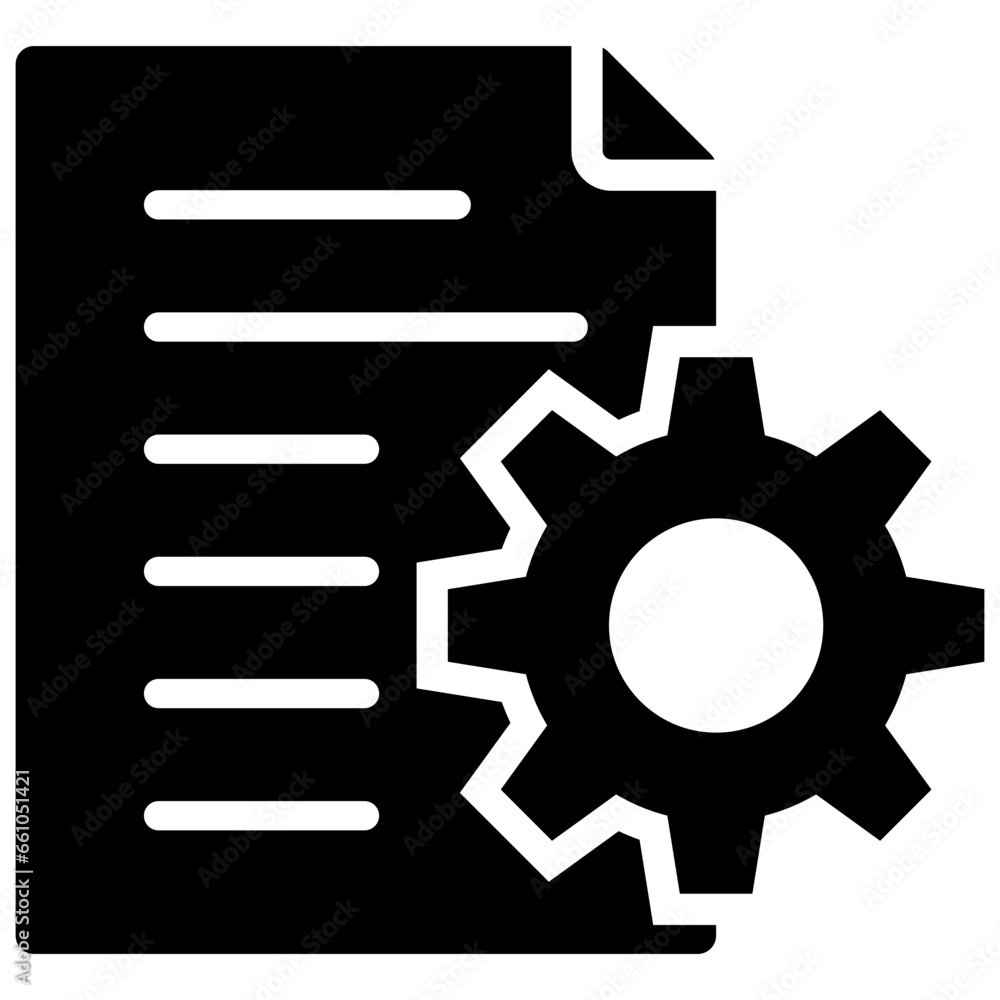 Document Manager Glyph Icon Document Manager Glyph Icon