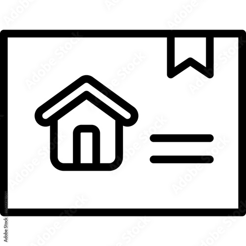 Certificate Outline Icon