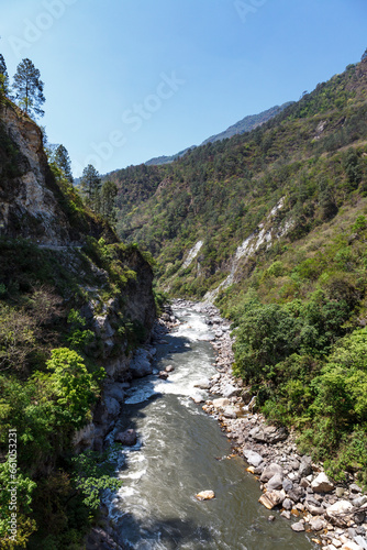 Dangme Chu River in Eastern Bhutan, Bhutan, Asia