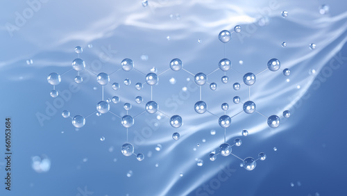 Fototapeta Naklejka Na Ścianę i Meble -  trehalose molecular structure, 3d model molecule, disaccharides, structural chemical formula view from a microscope