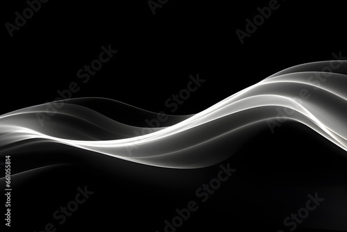 monochrome background with waves and lines elements with curve design for wallpaper or desktop illustration
