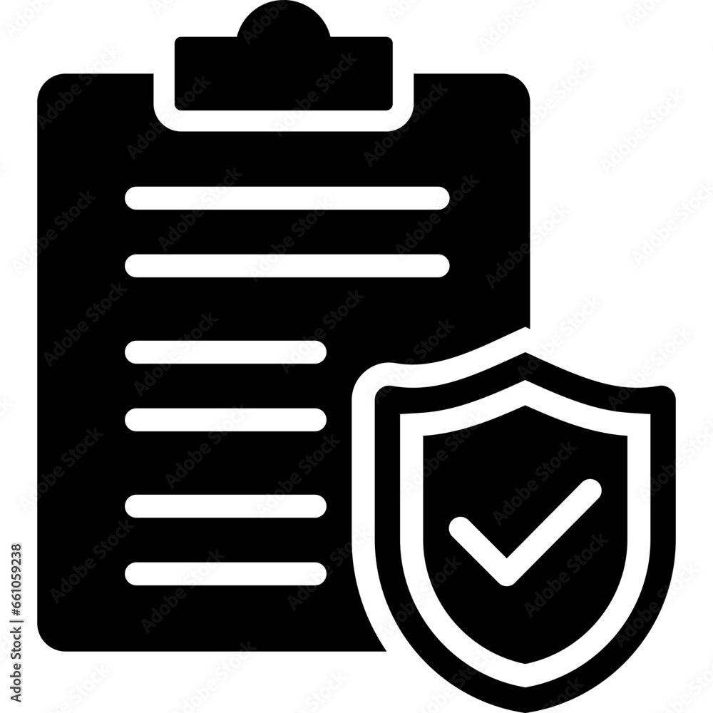 Insurance Glyph Icon Insurance Glyph Icon