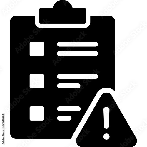 Checklist Glyph Icon