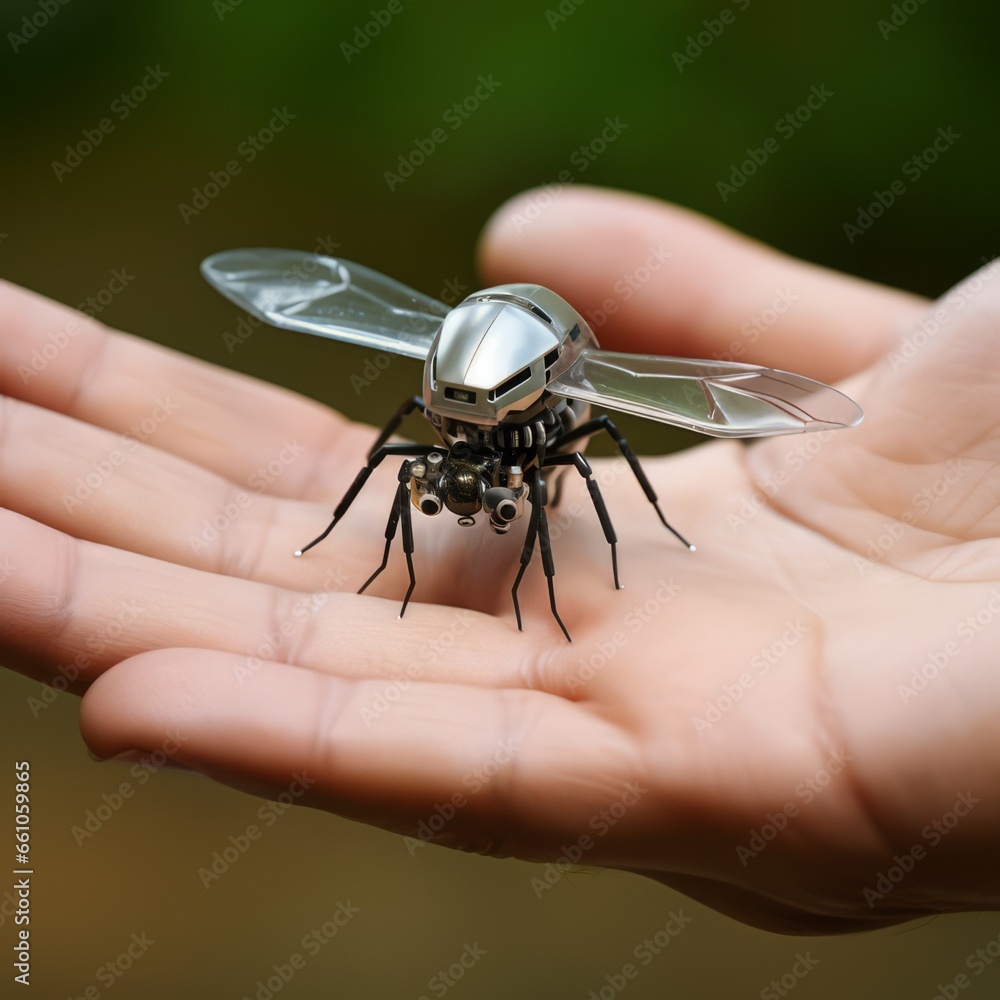 Obraz premium Mini spy robot bug