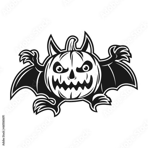 stiker icon of calan gaeaf happy halloween vector image illustration © irondah