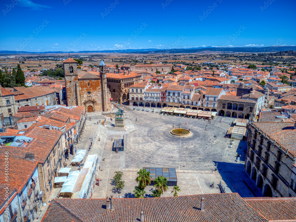 Obraz premium Plaza Mayor de Trujillo in Caceres, Spain.