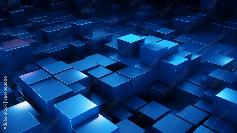 Abstract blue background. Modern background. Generative AI Abstract blue background. Modern background. Generative AI