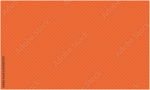 Thin yellow hairline diagonal line pattern on orange background vector with copy space	
