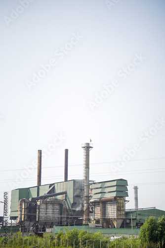 plant in the city  Industry  Factory Stock Photos  Smoking chimneys air pollution stock images