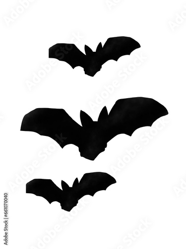 bats flying in the sky