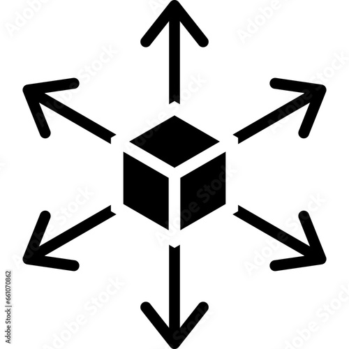 Distribution Glyph Icon