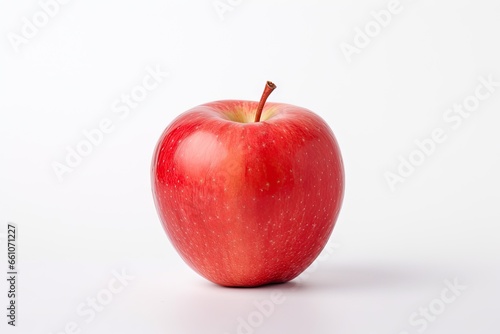 Delicious vibrant red apples. Healthy and delicious treat. Ripe and juicy. Fresh apple on white background isolated . Close up