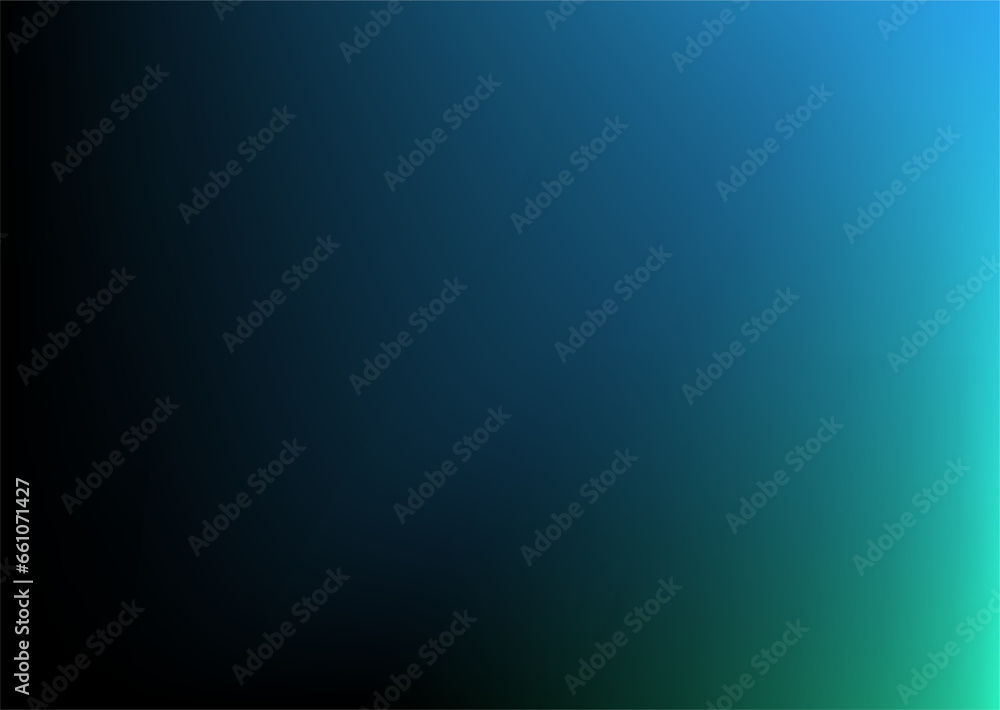Fototapeta premium Black green and blue mesh gradient pattern. Dark blue gradient abstract pattern. 