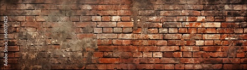 A vintage brick wall with distressed textures  offering a rustic backdrop for your creative messages or designs  all captured in high-definition