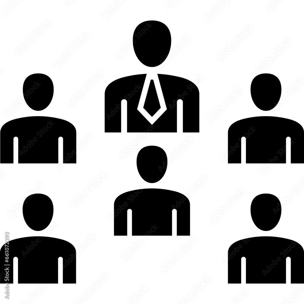 Team Glyph Icon Team Glyph Icon