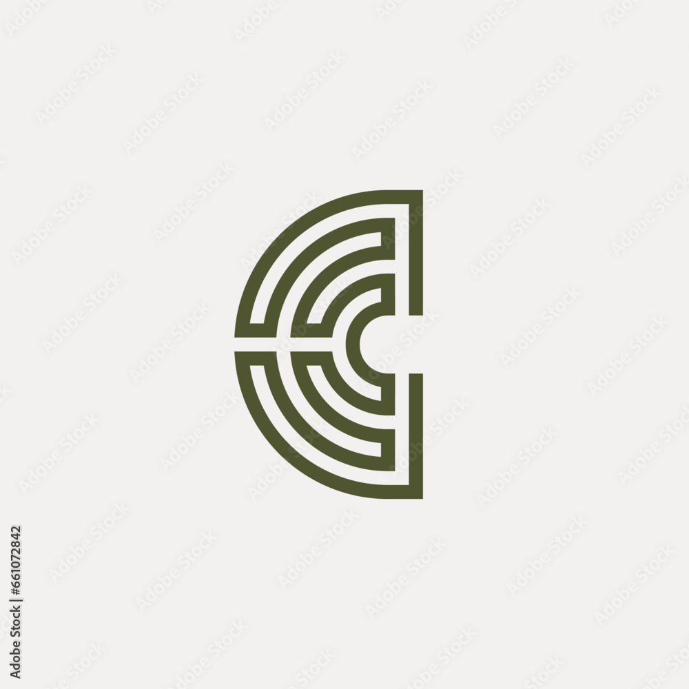line letter C logo line letter C logo