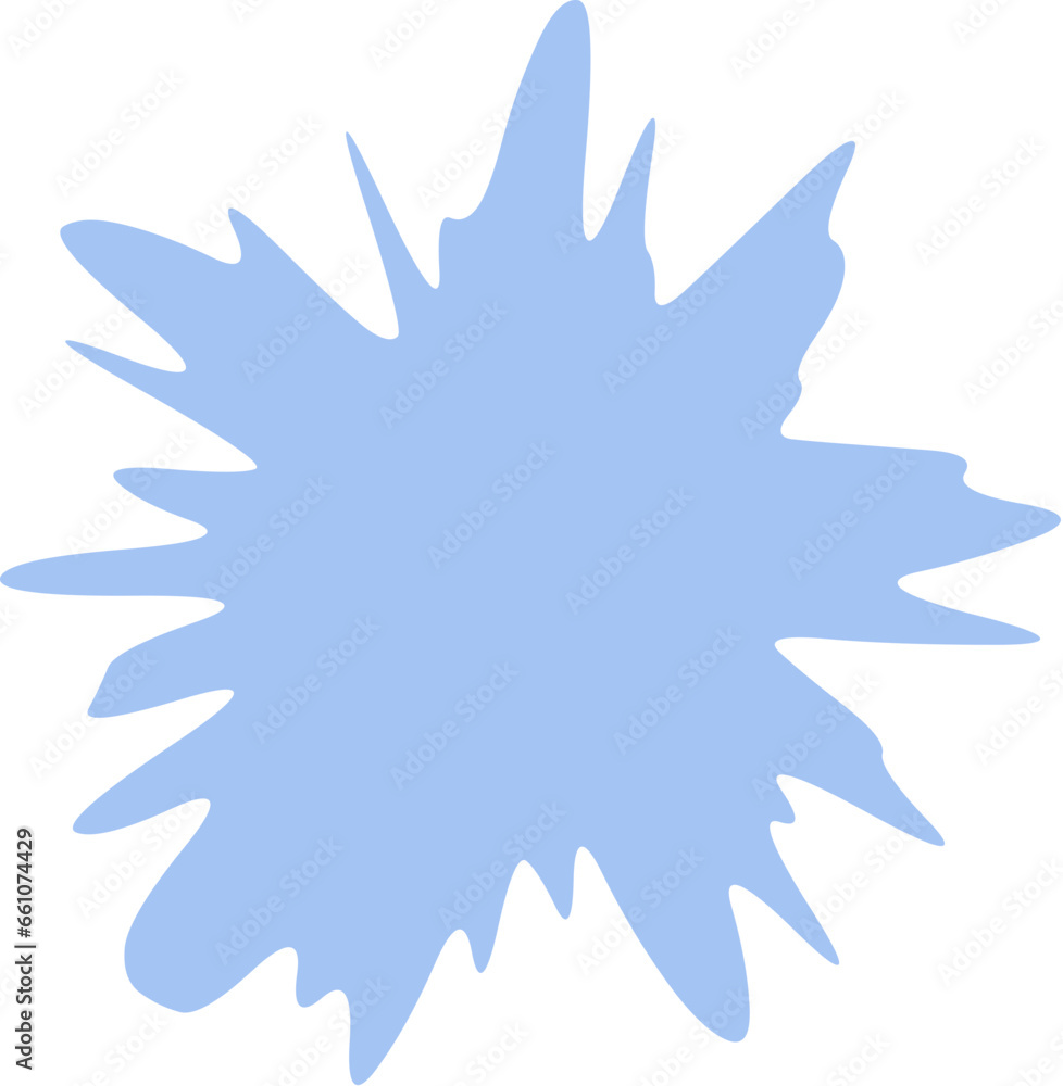 Fototapeta premium Abstract Starburst Blobs. Snowflake Christmas.