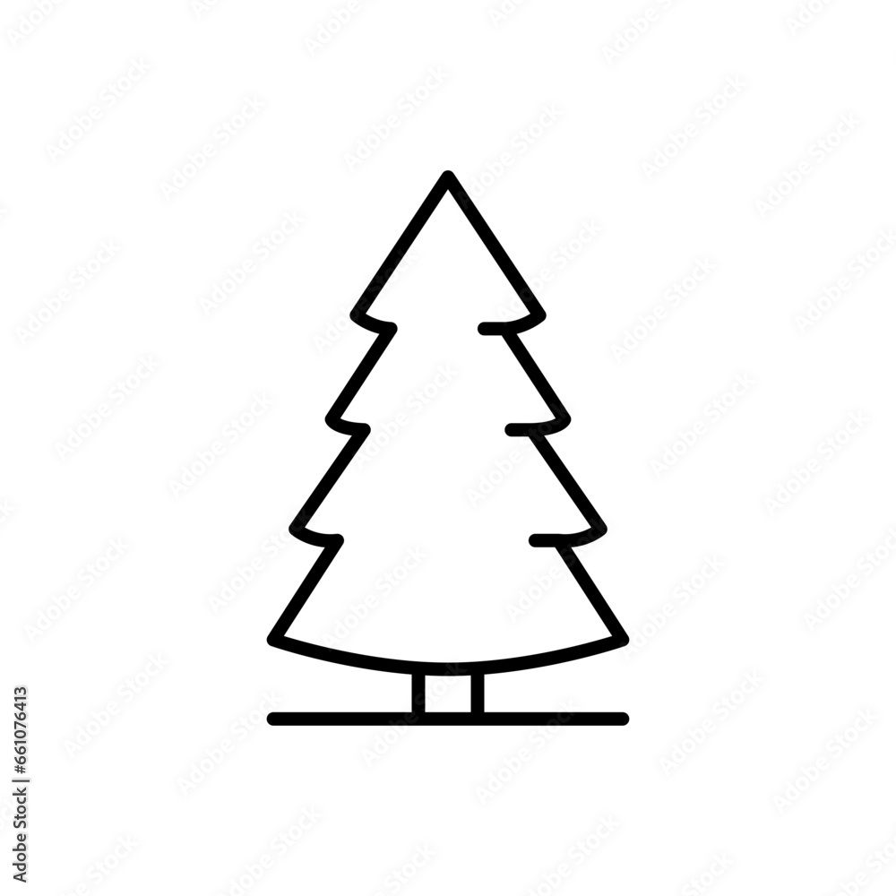 Pine tree icon. Simple outline style. Spruce, fir, evergreen, timber, cedar, forest concept. Thin line symbol. Vector illustration isolated. Pine tree icon. Simple outline style. Spruce, fir, evergreen, timber, cedar, forest concept. Thin line symbol. Vector illustration isolated.
