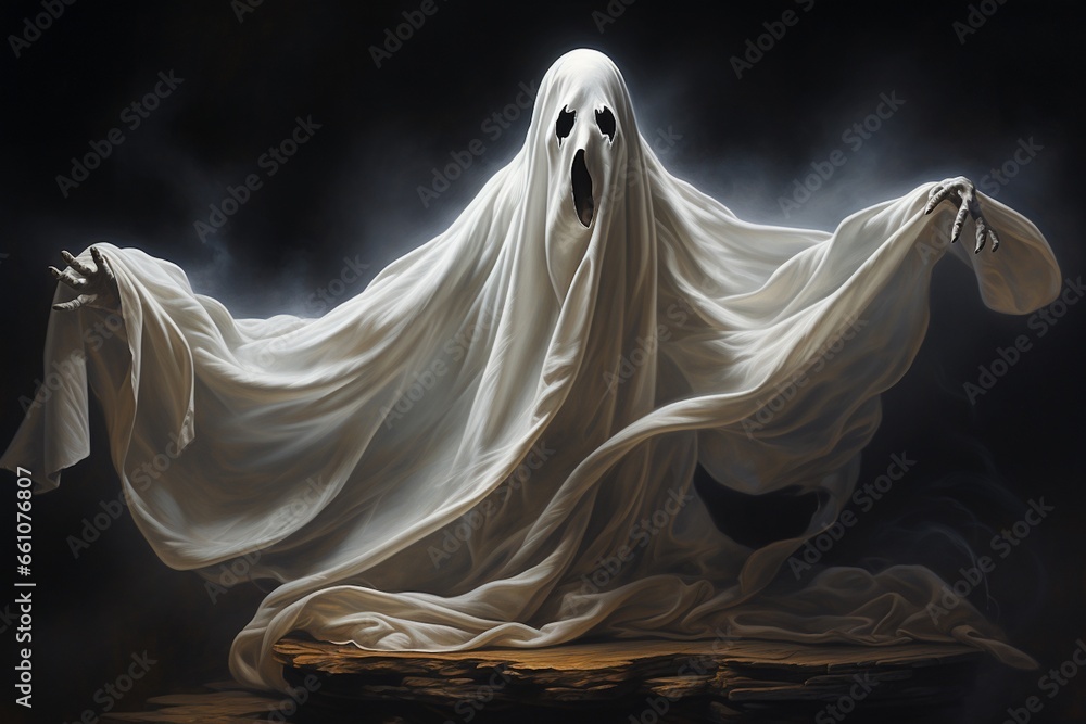 A Halloween Ghost, Created with Generative AI A Halloween Ghost, Created with Generative AI