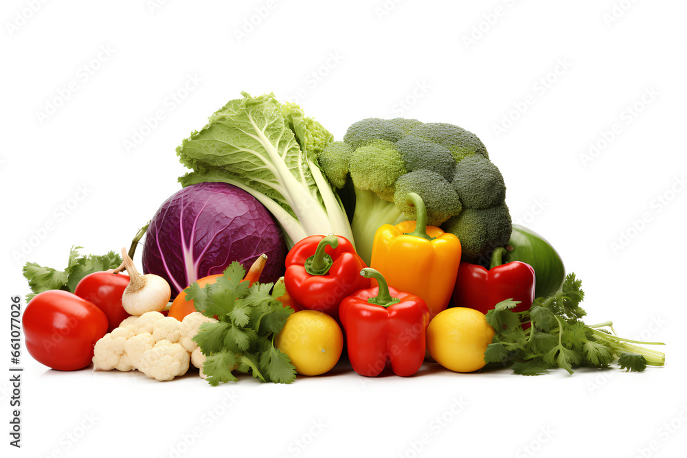 Vegetables on a Transparent background Vegetables on a Transparent background