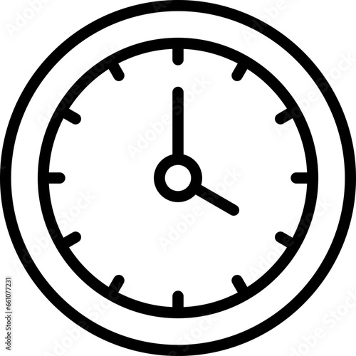 Clock Outline Icon