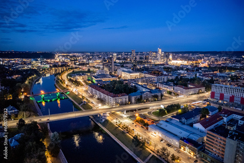 Vilnius city at night