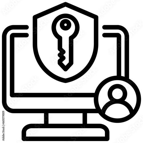 User Permissions Outline Icon