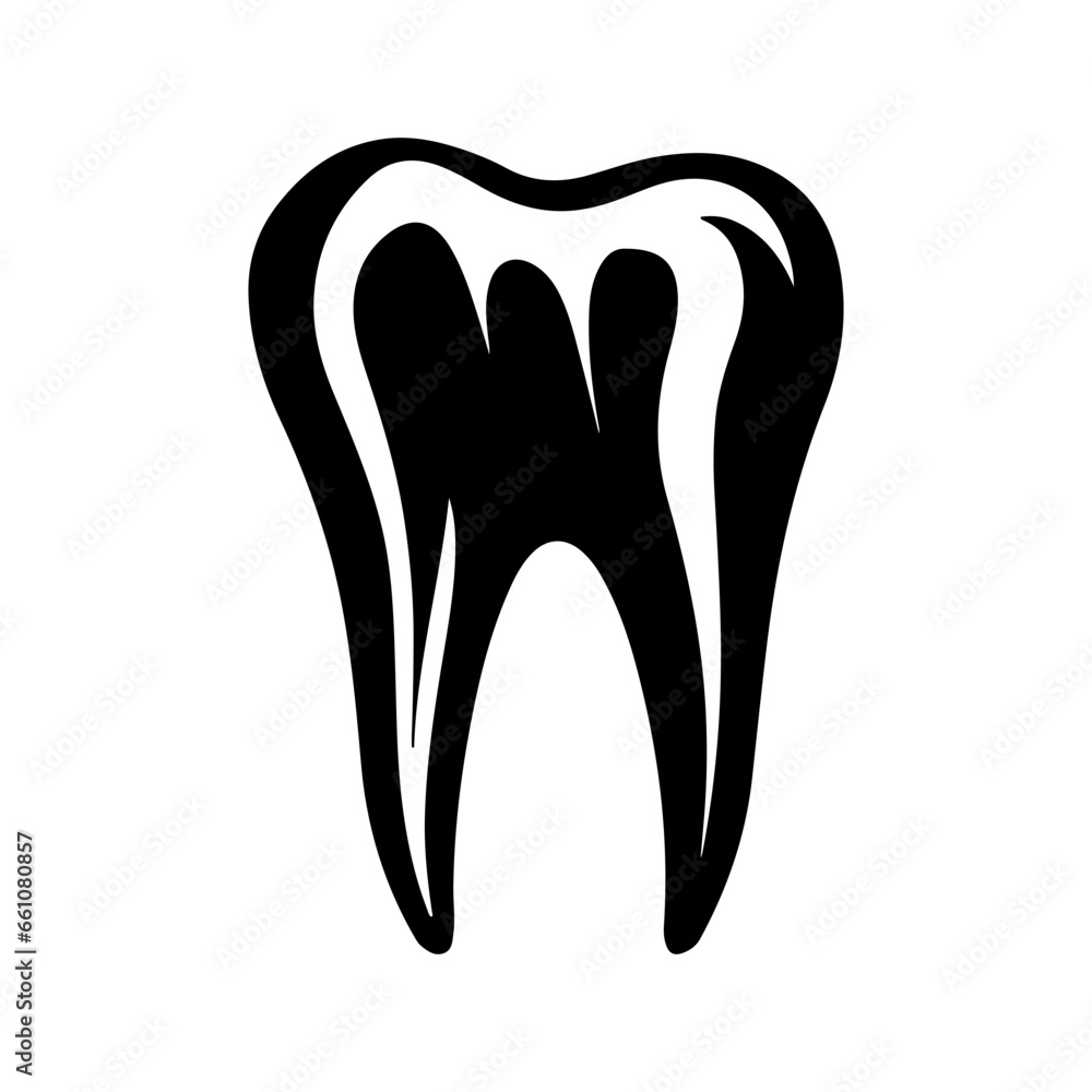 tooth icon illustration, Flat tooth icon. Dental treatment symbol. Dentist logotype. tooth icon illustration, Flat tooth icon. Dental treatment symbol. Dentist logotype.