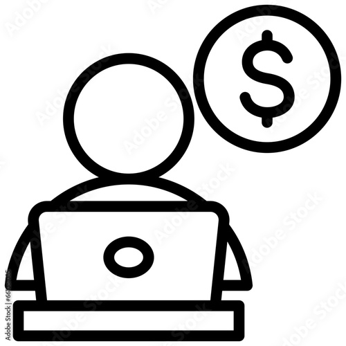 Freelancer Outline Icon