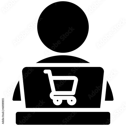 Online Selling Glyph Icon