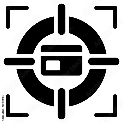 Target Credit Card Glyph Icon