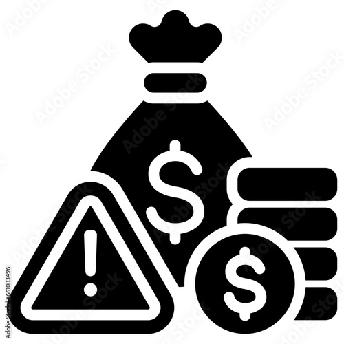 Investment Scam Glyph Icon