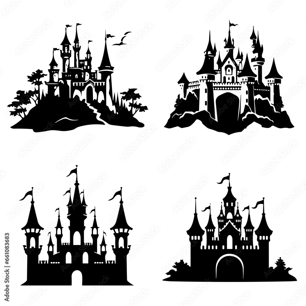silhouette castle, palace silhouette, palace vector, castle svg, castle png, silhouette, 