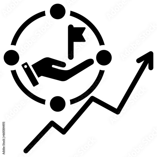 Ipo Process Glyph Icon