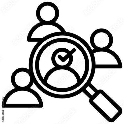 Job Candidates Outline Icon