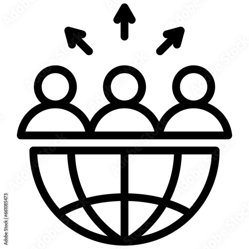 Outsource Outline Icon